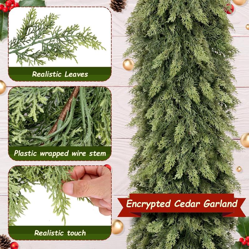 NoelCharm® 9ft Cedar Garlands