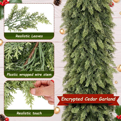NoelCharm® 9ft Cedar Garlands
