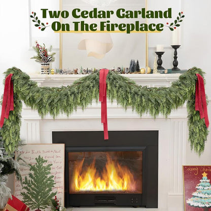 NoelCharm® 9ft Cedar Garlands